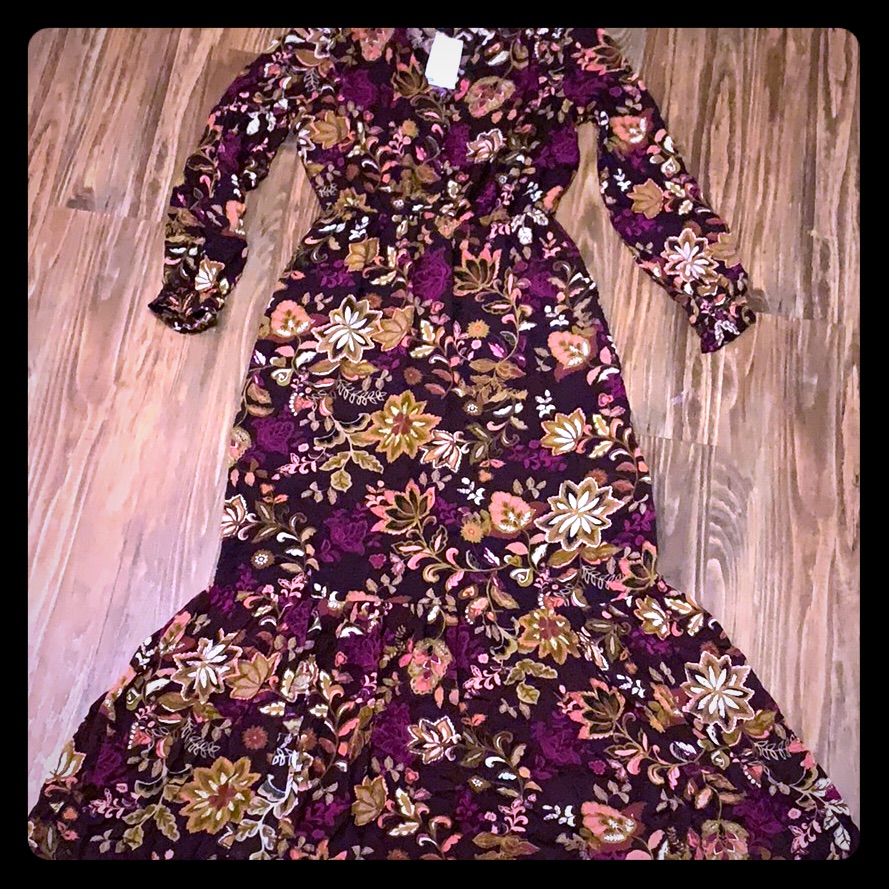 Fall Floral Dress